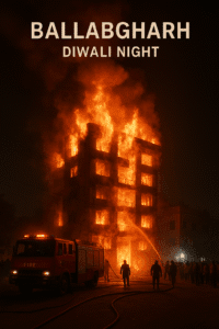 Fire in Ballabgarh Faridabad on Diwali Night