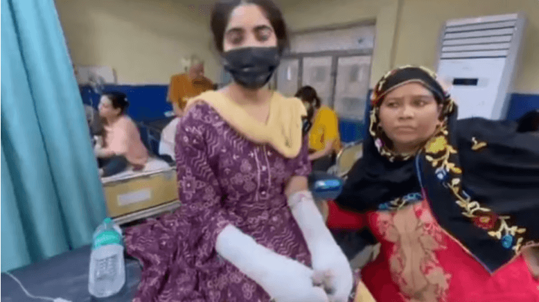 Delhi University student acid attack