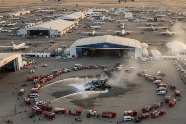 Tejas crash in Dubai Dubai Airshow 2025 Indian fighter jet Pilot killed HAL Tejas